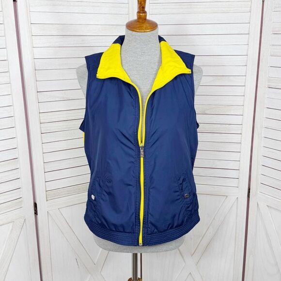 Lauren Ralph Lauren Reversible Colorblock Nautical Flags Sailing Vest Medium - Picture 2 of 13